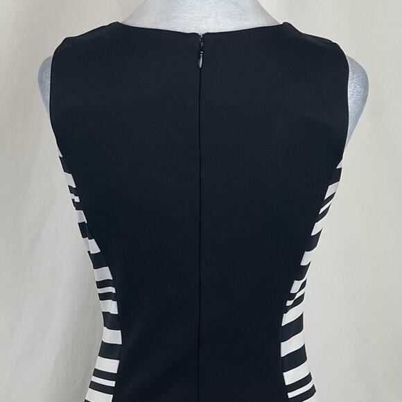 Anthropologie Nicole Miller Floral Stripe Feminine Date Dress NWOT Size M - Picture 6 of 13